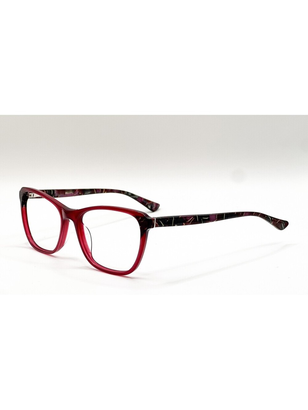Nicole Miller Ditmars C02 Mulberry Plum Rectangle Eyeglass Frames 54-17-135